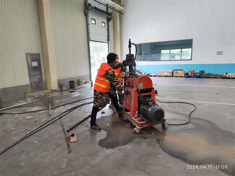 田东厂房地面下沉塌陷注浆加固施工